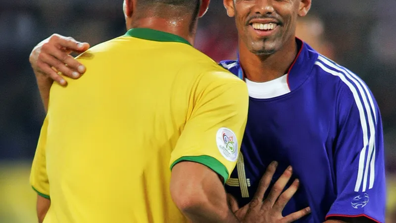 Alex Santos analyzing Brazil vs Japan football match with team logos in background