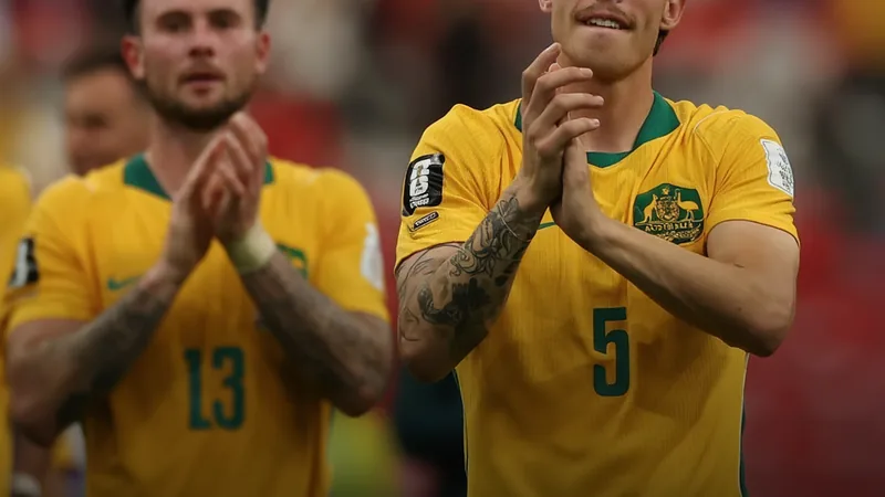 Australia national football team celebrating qualification for the FIFA World Cup Round of 32 — latest news and analysis.