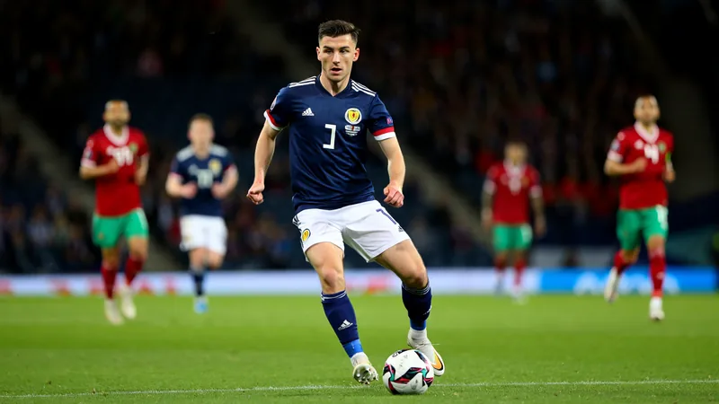 Scotland's John McGinn in action during the match against Morocco