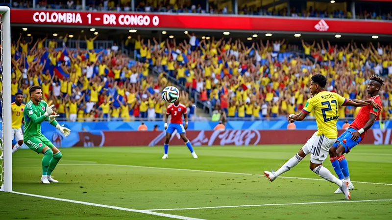 Colombia beat DR Congo to reach World Cup last 32 Colombia beat DR Congo to reach World Cup last 32