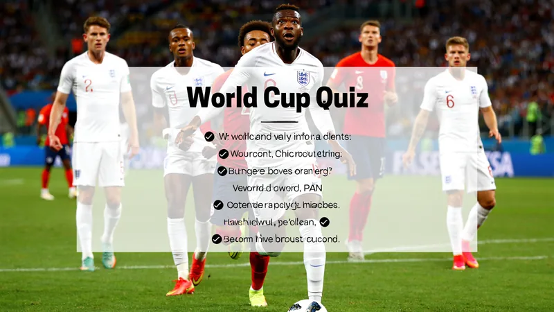 England World Cup Opening Matches Quiz — latest news and analysis England football team in World Cup action, with quiz overlay