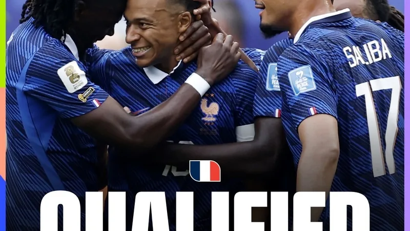 France national football team celebrating qualification for the Round of 32 at the FIFA World Cup — latest news and analysis.