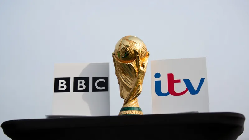 BBC and ITV logos alongside a World Cup trophy, representing the broadcast selection process for the round of 32. — latest news and analysis.