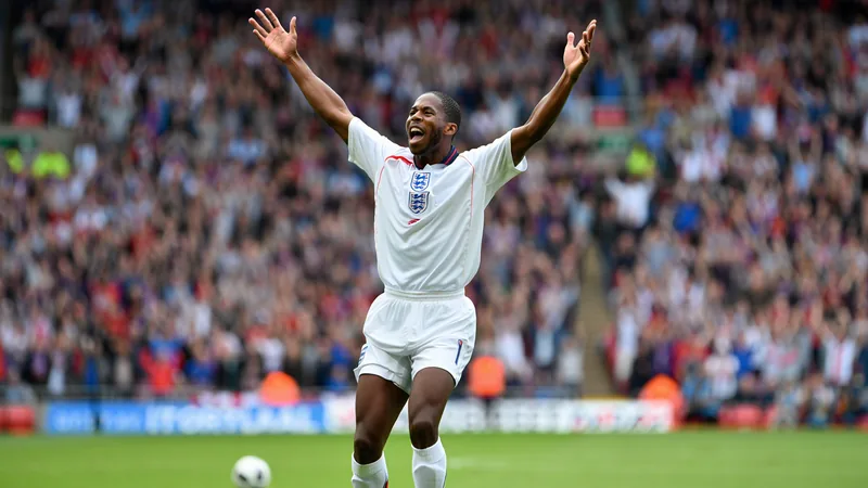 Ivan Toney celebrates a goal for England in a friendly match against Sporting Kansas City.