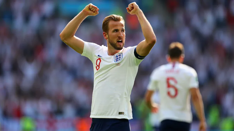 Kane puts England ahead with retaken penalty against Croatia Harry Kane celebrates after scoring a penalty for England against Croatia