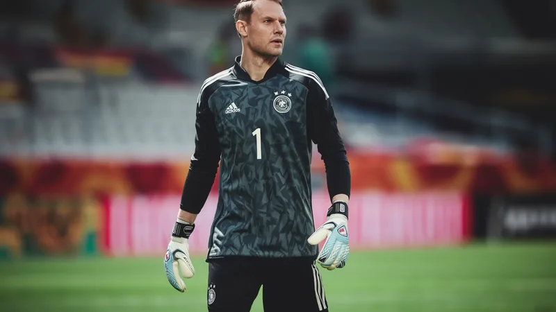 Manuel Neuer to Start for Germany at World Cup Manuel Neuer in Germany goalkeeper kit, preparing for World Cup match