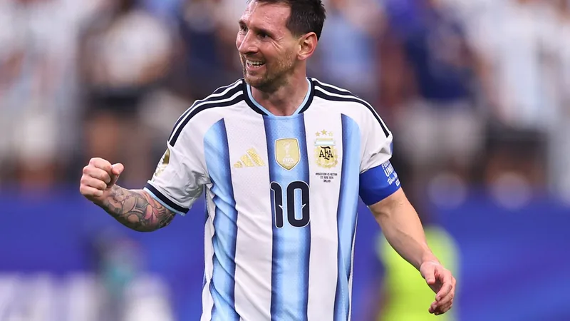 Messi: 'We were only thinking about winning the game' Lionel Messi speaking to reporters after a match