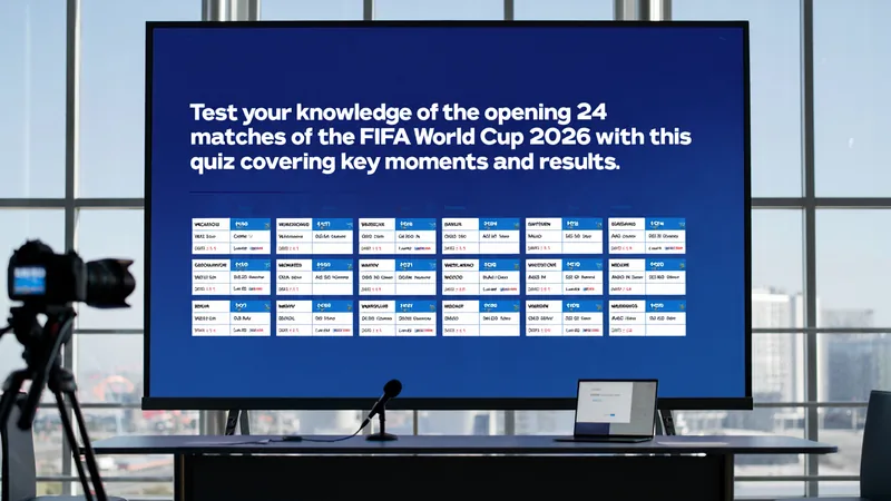 FIFA World Cup 2026 Opening Round Quiz