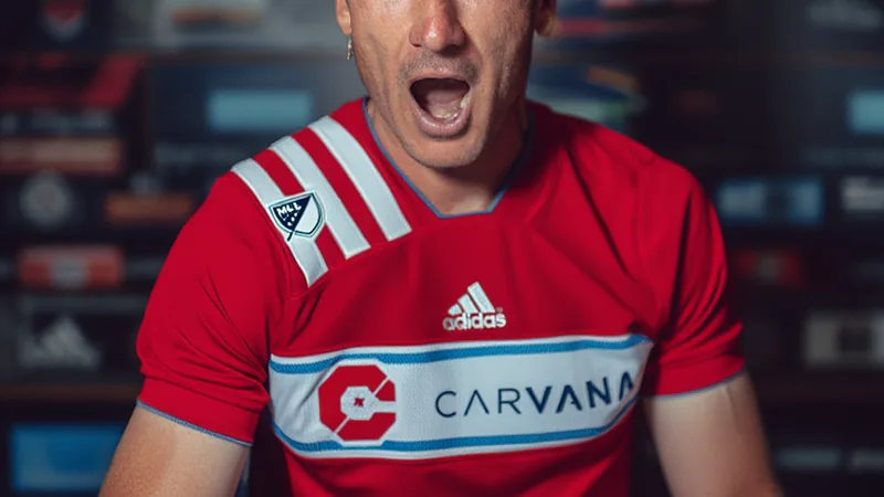 Robert Lewandowski in Chicago Fire kit, signing contract with MLS club