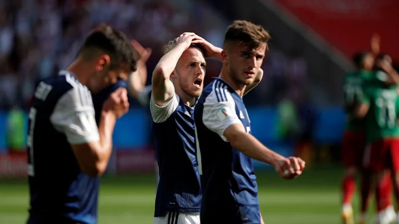 Scotland players react after conceding an early goal against Morocco in a World Cup group match. — latest news and analysis.