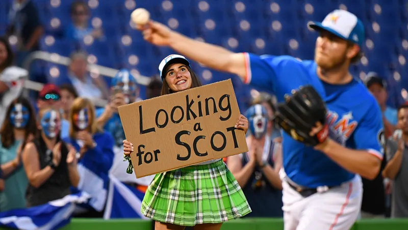 Scots find romance and revelry at Miami Marlins game