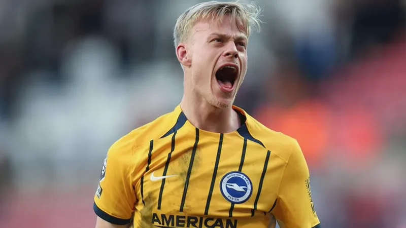 Tottenham Submit Bid for Brighton Defender Jan Paul van Hecke Jan Paul van Hecke in action for Brighton & Hove Albion during a Premier League match.
