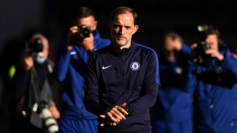 Tuchel upset by 'very close' photographers Thomas Tuchel looking frustrated as photographers block his view during the national anthem