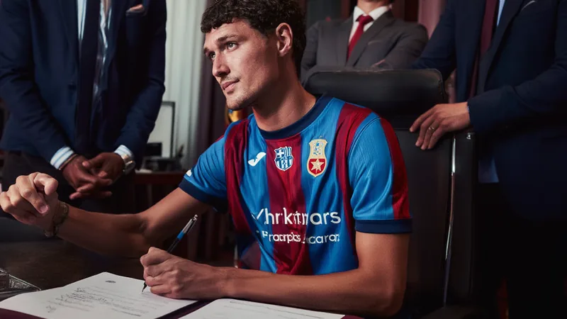 Andreas Christensen signs new two-year Barcelona deal Andreas Christensen in Barcelona kit signing contract with club officials