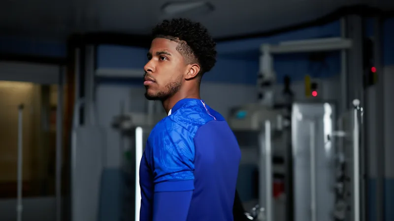 Andrey Santos, Brazilian footballer, in Chelsea kit, undergoing medical tests in Manchester