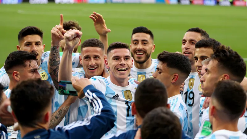 Argentina stage stunning comeback to beat Egypt in World Cup Argentina players celebrating their comeback victory against Egypt in the 2026 World Cup.