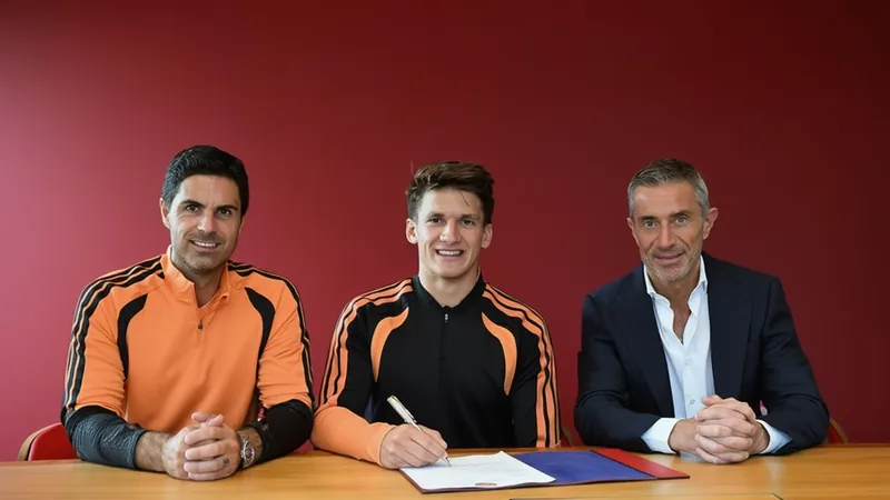 Arsenal sign Christos Tzolis from Club Brugge for €40m Christos Tzolis holding an Arsenal shirt during his official unveiling at the Emirates Stadium. — latest news and analysis.
