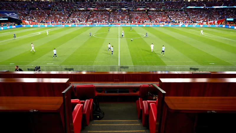Box at Atlanta Stadium Offers Close View of England-Argentina Box at Atlanta Stadium Offers Close View of England-Argentina