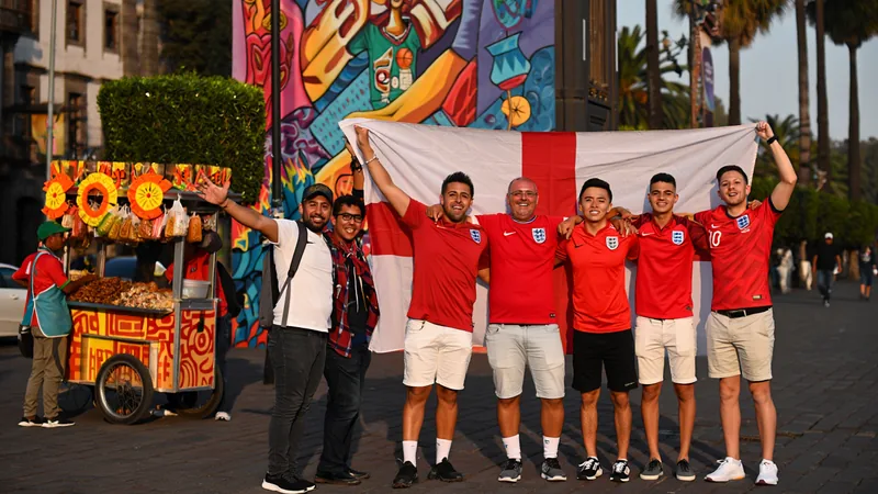 England fans embrace 'chaotic' Mexico City England fans in Mexico City celebrating ahead of the match against co-hosts