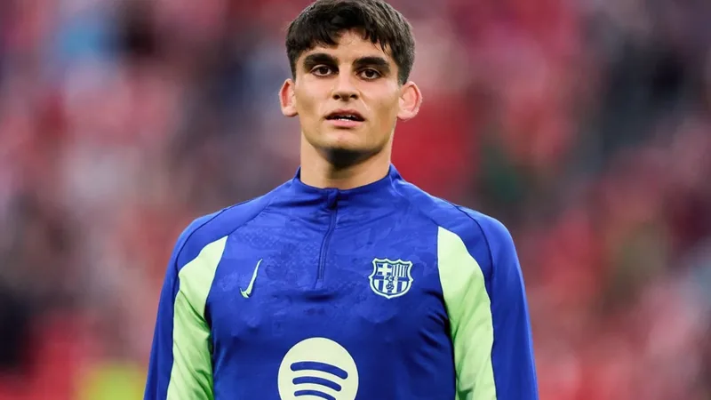 Gerard Martín unconcerned by Real Madrid signings Barcelona defender Gerard Martín speaking during an interview, expressing indifference to Real Madrid's signings. — latest news and analysis.