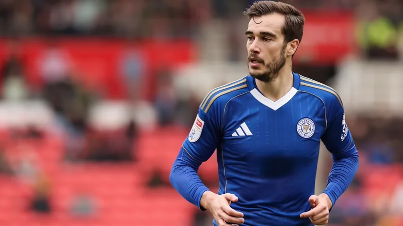 Harry Winks on verge of Cagliari move from Leicester City Harry Winks in Leicester City kit, with Cagliari badge overlay indicating transfer