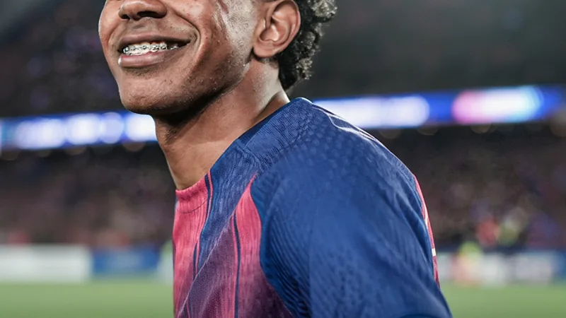 Lamine Yamal warns Cucurella ahead of Clasico Lamine Yamal of Barcelona in action during a match
