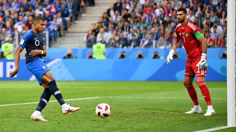 Mbappe penalty saved by Bono after long wait Kylian Mbappe prepares to take a penalty as Morocco goalkeeper Bono stands ready in goal during a World Cup match. — latest news and analysis.