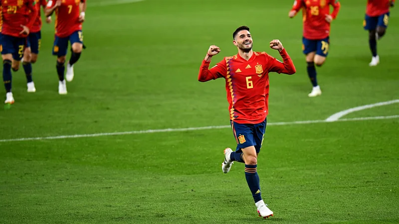 Merino's added-time goal sends Spain to World Cup quarter-finals Spain midfielder Mikel Merino celebrates after scoring a late goal in a World Cup match.