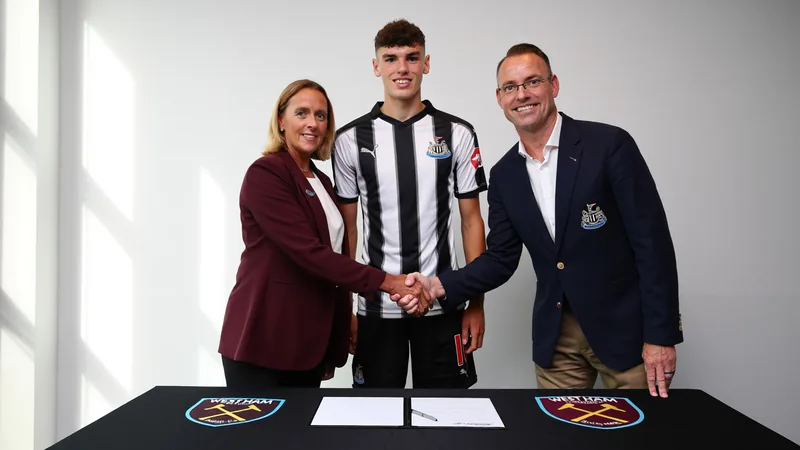 Newcastle United Academy signing Kyle Healy from West Ham