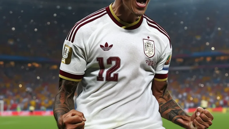 Pedro Porro scores twice, named Man of the Match in World Cup Pedro Porro celebrating after scoring a goal in a World Cup semi-final match.