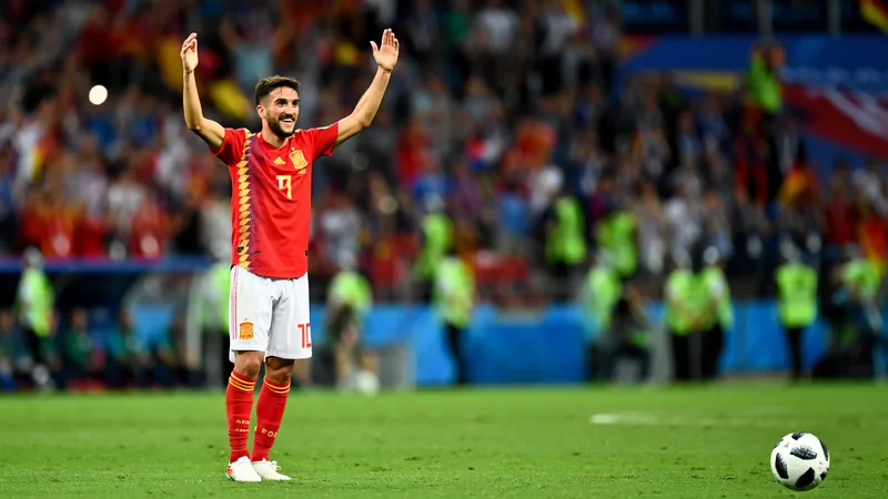 Porro doubles Spain's lead over France in World Cup semi-final Pedro Porro celebrates after scoring for Spain against France in the World Cup semi-final.