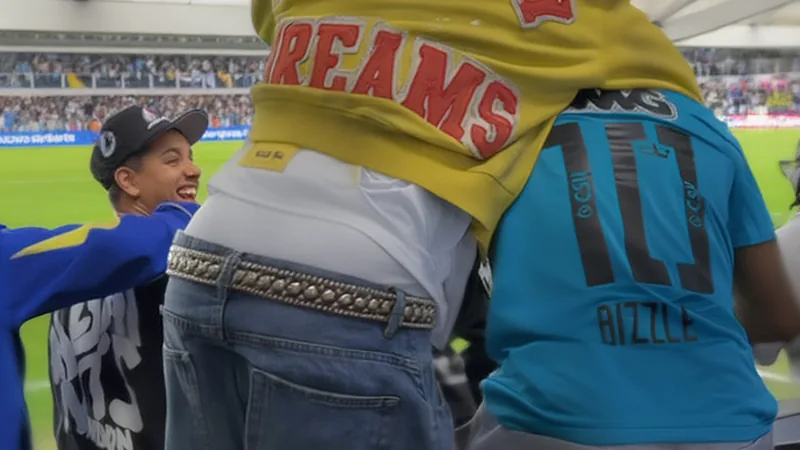 Rafa Leão attends Santos match, gets Neymar's shirt Rafa Leão holding Neymar Jr's match-worn Santos shirt after the game