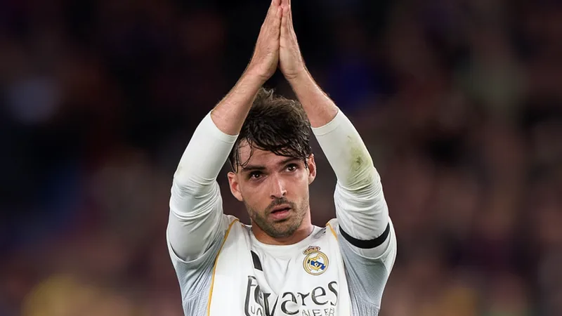 Raúl Asencio could leave Real Madrid this summer Raúl Asencio in Real Madrid kit, possibly leaving the club this summer