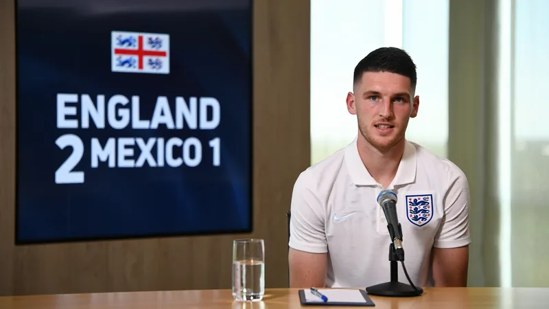 Rice: Mexico win best England result I've experienced Declan Rice speaking during an interview about England's win over Mexico