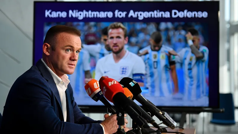 Wayne Rooney speaking about Harry Kane being a nightmare for Argentina defenders