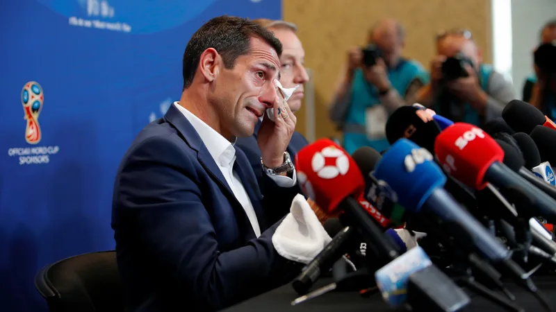 Scaloni in tears over Argentina future after World Cup final loss Argentina manager Lionel Scaloni wiping tears during a press conference after the World Cup final loss to Spain. — latest news and analysis.