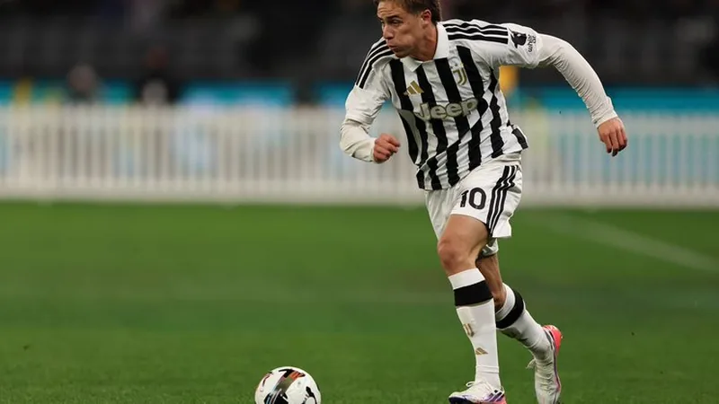 Arsenal Eye Juventus Winger Kenan Yildiz Kenan Yildiz in action for Juventus, with Arsenal exploring a transfer move.
