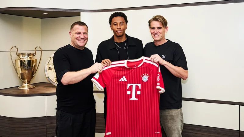 Cassiano Kiala in Bayern Munich kit signing a new contract