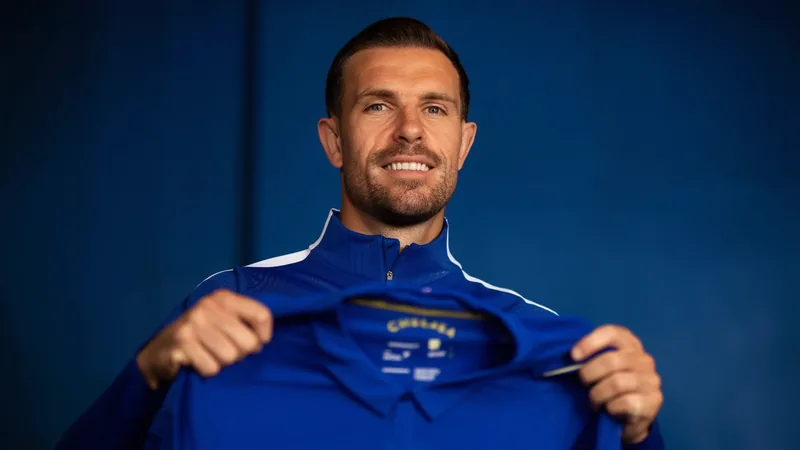 Jordan Henderson joins Chelsea on free transfer Jordan Henderson in Chelsea kit, signing a two-year contract on a free transfer.