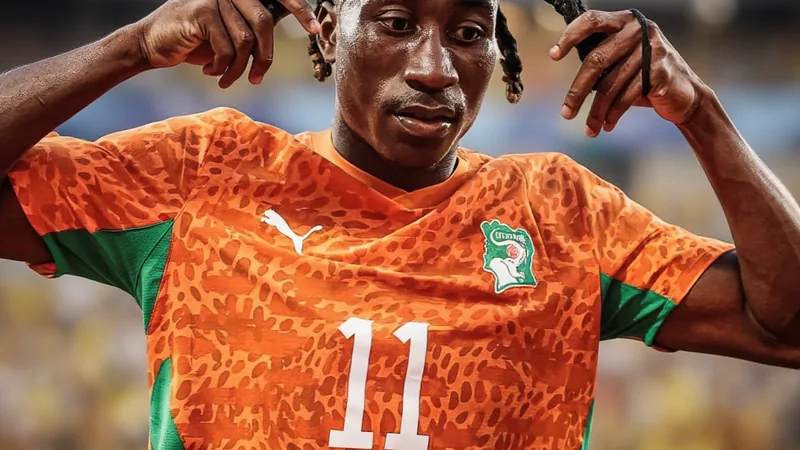 Yan Diomande Deal Done, Leipzig Delayed — latest news and analysis Soccer player Yan Diomande in action on the field.