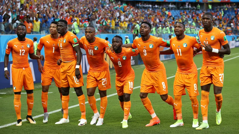 Fae: Elefanten werden für Ecuador die Antworten haben — Football Ivorische Nationalspieler in gelben Trikots jubeln nach einem Tor, im Hintergrund das Stadion in Philadelphia. — latest news and analysis.