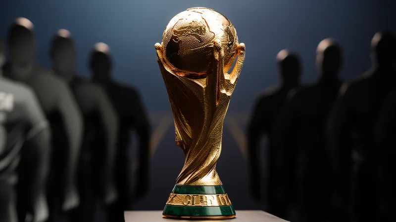 Fantasy-FIFA-WM 2026: Das beste Scouting-Bonus-XV — Football World Ein Fantasy-FIFA-Team auf einem Bildschirm mit Spielerprofilen und Statistiken, umgeben von WM-2026-Branding und einem Fußball im Hintergrund.