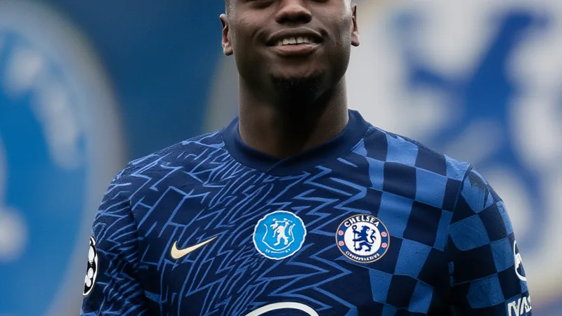 Benoit Badiashile im Trikot des FC Chelsea während eines Spiels, im Hintergrund das Stadion San Paolo in Neapel. — latest news and analysis.
