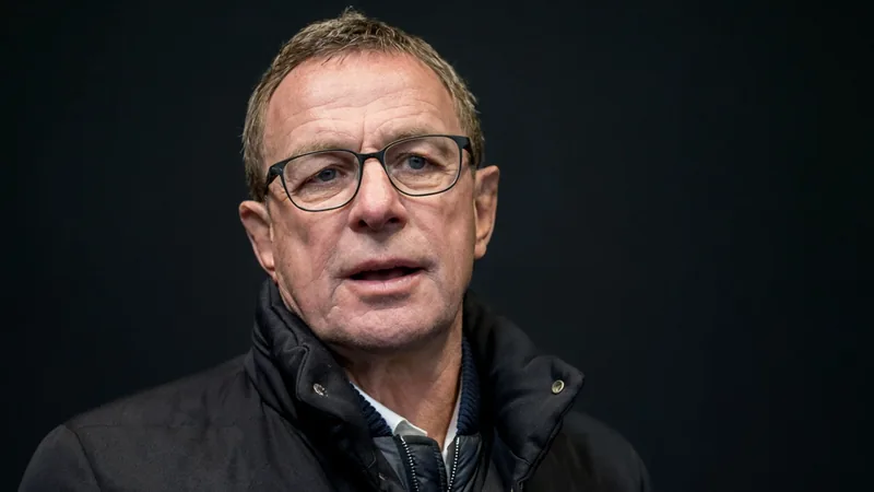 Ralf Rangnick, Austria head coach, signing a contract extension with Austrian FA officials.