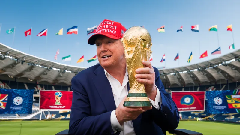 World Cup Preview: Size and Issues Shape Tournament A football stadium with a World Cup banner, surrounded by flags of participating nations, under a clear sky. — latest news and analysis.
