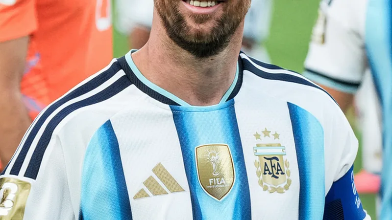 Jugadores de Argentina celebrando una victoria en el campo de fútbol con la bandera argentina de fondo — latest news and analysis.