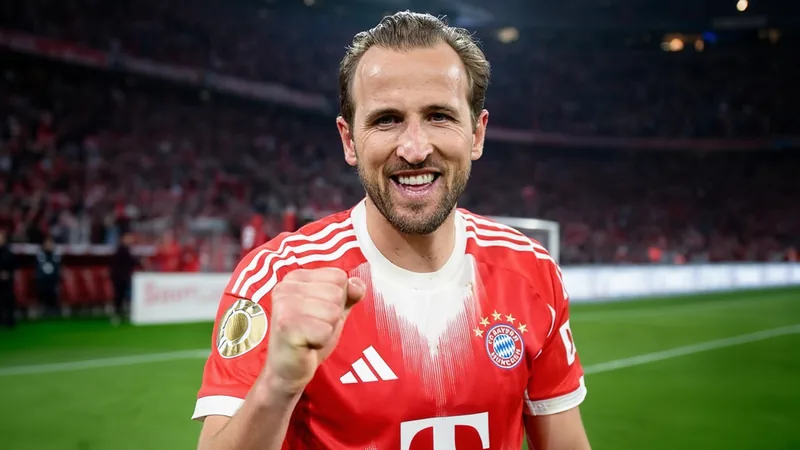 Harry Kane con la camiseta del Bayern Múnich celebrando un gol en el Allianz Arena con aficionados al fondo — latest news and analysis.