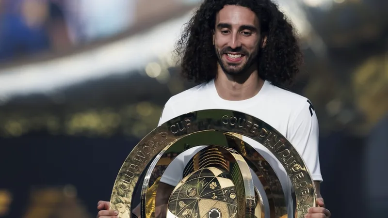 Marc Cucurella: "Quiero ganar la Champions League con el Real Madrid" Marc Cucurella con la camiseta del Brighton celebrando un gol, con el estadio de fondo y aficionados animando. — latest news and analysis.