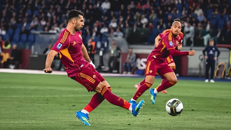 Zeki Celik cerca de renovar con la Roma — Football World Cup News Zeki Celik con la camiseta de la Roma celebrando un gol en el Stadio Olimpico de Roma durante un partido de la Serie A — latest news and analysis.