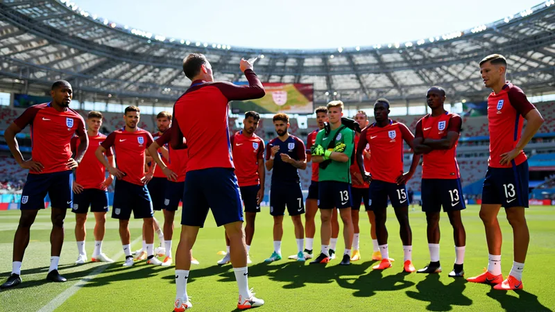 Inglaterra vs México: dudas de Tuchel y once ideal — Football World Jugadores de Inglaterra celebrando un gol con la bandera inglesa de fondo en el Estadio Azteca — latest news and analysis.